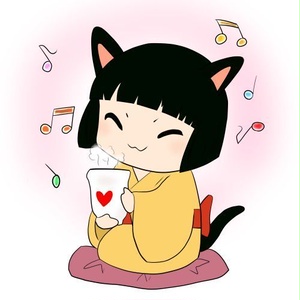 SNSアイコン（icon）　茶飲み猫　弐