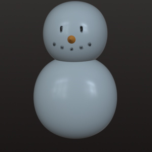 3D snowman 