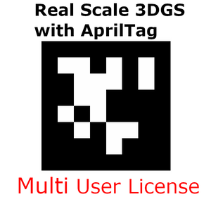 (Add on license) Real Scale 3DGS with AprilTag for Metashape 360° to COLMAP Converter Multi user license