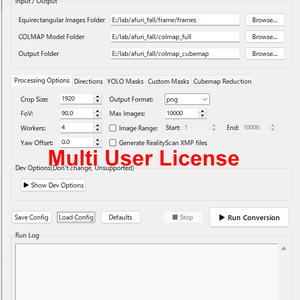 360 CC Converter (COLMAP spherical sfm to Cubemap Converter) Multi user license