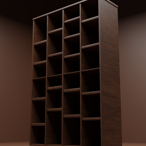 【Free】本棚Ver.1.0【3Dモデル】