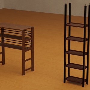 【Free】棚セット【3Dモデル】