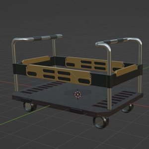 【Free】ボンベ＆カート【3Dモデル】