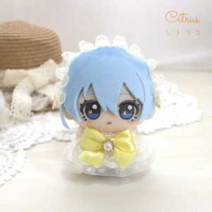 ちびぐるみ用 ぬい服 千鳥格子柄サロペットセット - れむぬい屋 - BOOTH