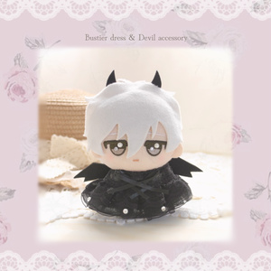 ちびぐるみ用 ぬい服 千鳥格子柄サロペットセット - れむぬい屋 - BOOTH