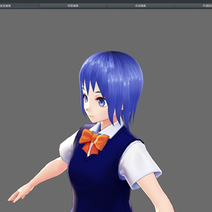 Vroid プロシージャルヘアー娘