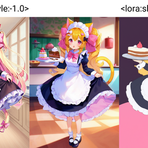 【Pony用LoRA】Color Rough Slider