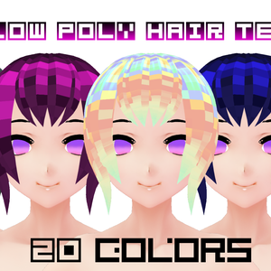 Faux Low Poly Hair Texture