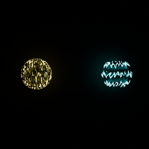 【Blender】　雷エフェクト3D　lightning effect3D