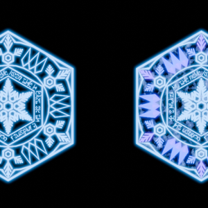 【Blender】　氷魔法陣エフェクト　Ice magic circle effect
