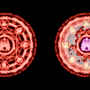 【Blender】　炎魔法陣エフェクト　Fire magic circle effect