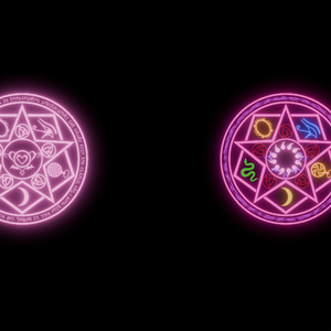 【Blender】　魅了魔法陣エフェクト　Charm magic circle effect