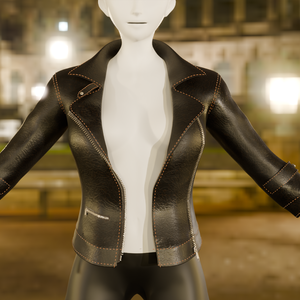 【Blender】　ライダースジャケット　  Riders Jacket