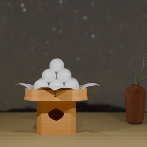 【Blender】 お月見セット　Tsukimi set 【Model】