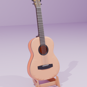 【Blender】アコースティックギター acoustic guitar【VRChat】