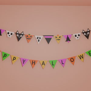 【Blender】ハロウィンガーランド　halloween garland【VRChat】