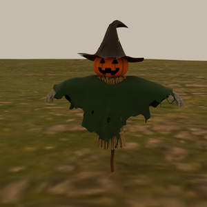 【Blender】ジャックオーランタンのかかし jack o lantern scarecrow【VRChat】