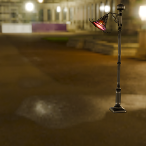 【Blender】ハロウィンの街燈 halloween street lights【VRChat】