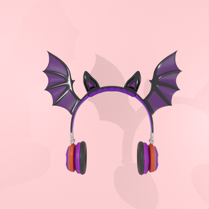 【Blender】 ハロウィンの蝙蝠ヘッドフォン halloween bat headphones【VRChat】