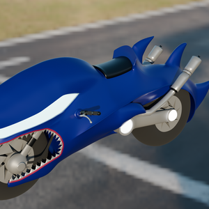 【Blender】 サメのバイク shark motorcycle【VRChat】