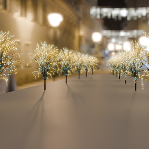 【Blender】 街路樹のイルミネーション Illumination of street trees【VRChat】