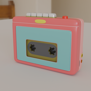 【Blender】 かわいいポータブルカセットプレーヤー kawaii portable cassette player【VRChat】