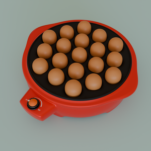 【Blender】 かわいいたこ焼き器 kawaii Takoyaki maker【VRChat】