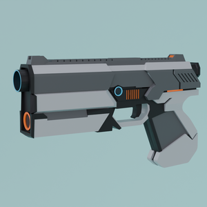 【Blender】 シンプルSFガン simple sci-fi gun【VRChat】