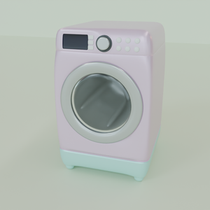 【Blender】 かわいいドラム式洗濯機 kawaii front loader washing machine【VRChat】