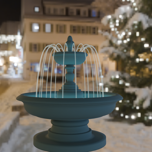 【Blender】噴水のイルミネーション fountain illumination【VRChat】