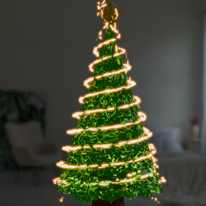 【Blender】光が走るクリスマスツリーイルミネーション Christmas tree illumination with running lights
