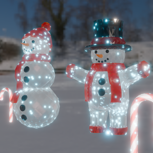 【Blender】雪だるまのイルミネーション Snowman illumination【VRChat】