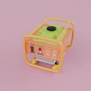 【Blender】かわいいコンパクト発電機  kawaii compact generator【VRChat】