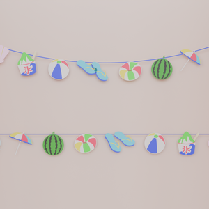 【Blender】海水浴のガーランド Garland at the Beach【VRChat】
