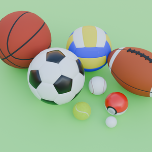 【Blender】いろんなボール詰め合わせセット Assorted ball set【VRChat】
