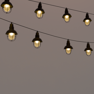 【Blender】ランプシェードのガーランド lamp shade Garland【VRChat】