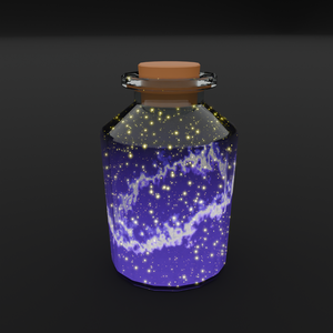【Blender】瓶詰星屑のライト Bottled stardust lights 