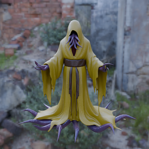 【Blender】黄衣の王 ハスター Yellow-robed king Hastur