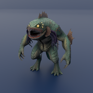 【Blender】父なるダゴン Father Dagon