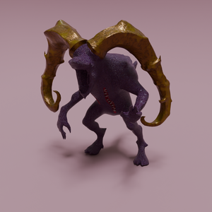 【Blender】黒山羊 シュブ＝ニグラス Black goat Shub-Niggrath