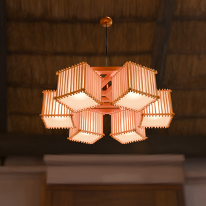 【Blender】和風のシャンデリア Japanese style chandelier
