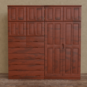 【Blender】 木目調のワードローブ　Wood grain wardrobe