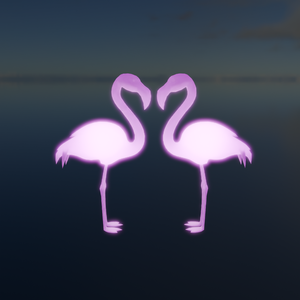 【Blender】 フラミンゴの間接照明 Indirect flamingo lighting
