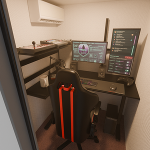 【Blender】 配信者の防音室 Streamer's Soundproof Room