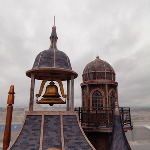 【Blender】 スチームパンク時計台【Steam Clock Tower】 缩略图 7