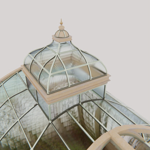【Blender】クラシカルガラス温室 - Botanical Glass House 缩略图 8