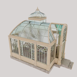 【Blender】クラシカルガラス温室 - Botanical Glass House 缩略图 9