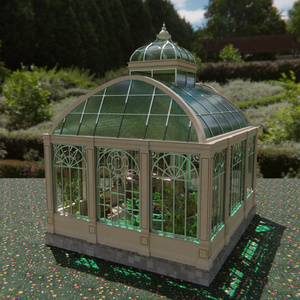 【Blender】クラシカルガラス温室 - Botanical Glass House 缩略图 2
