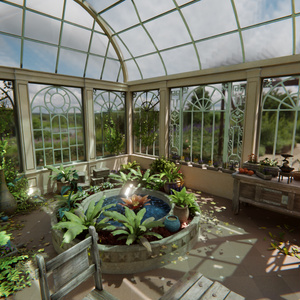 【Blender】クラシカルガラス温室 - Botanical Glass House 缩略图 4