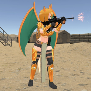 F90 Semi-Auto Rifle | PhysBones / Gesture Controlled 缩略图 2